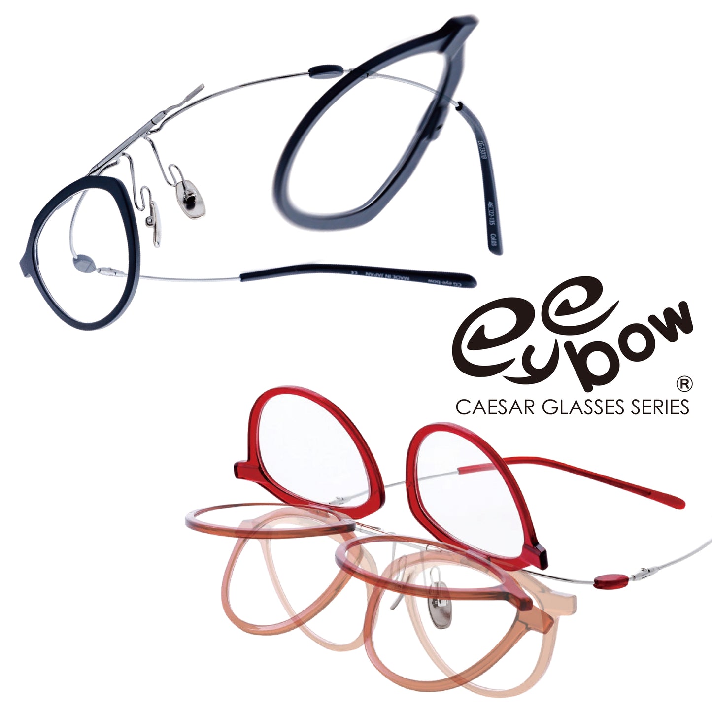 eye-bow：軽量×跳ね上げ×着せ替えで自由自在なフレーム